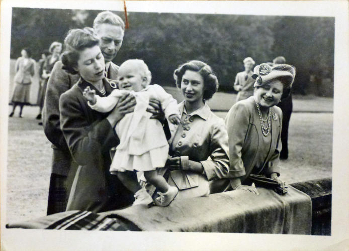 Princess Elizabeth with Princess Anne of Edinburgh