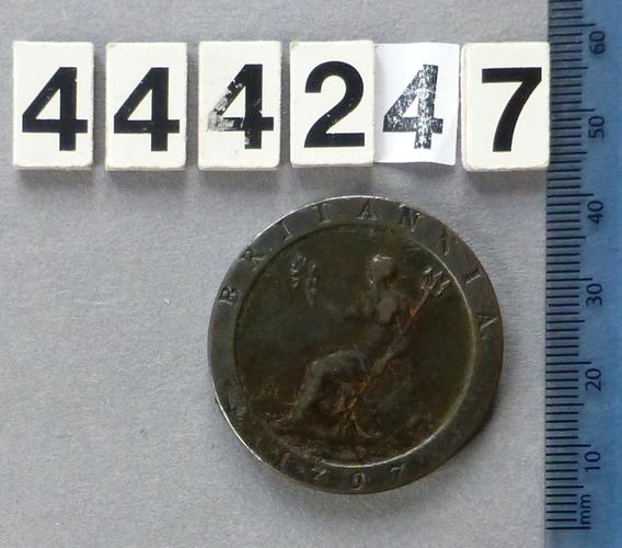 George III copper penny George III copper penny