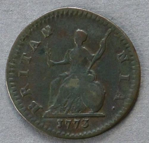 GREAT BRITAIN. George III first issue farthing GREAT BRITAIN. George III first issue farthing