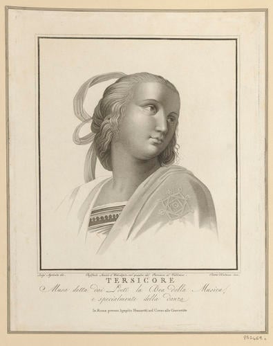 Master: Set of twenty-two prints reproducing heads from the 'Parnassus'
Item: Head of a muse [from the 'Parnassus']