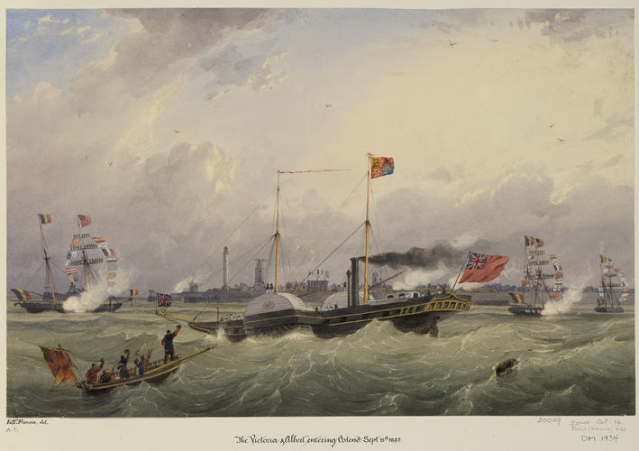RY 'Victoria and Albert I' approaching Ostend, 13 September 1843