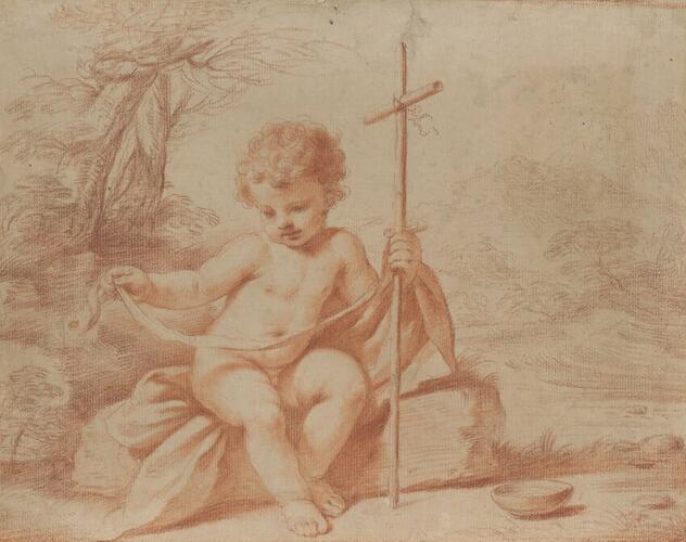 The Infant Saint John the Baptist seated in a landscape The Infant Saint John the Baptist seated in a landscape