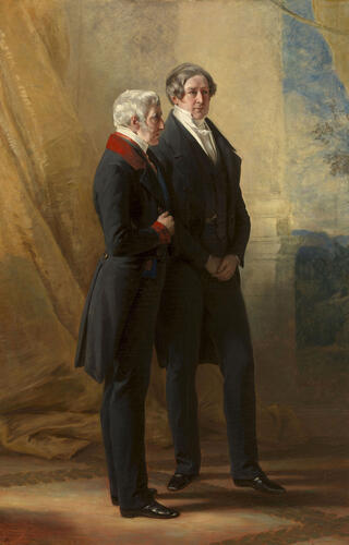 Arthur Wellesley, 1st Duke of Wellington (1796-1852), with Sir Robert Peel (1788-1850)