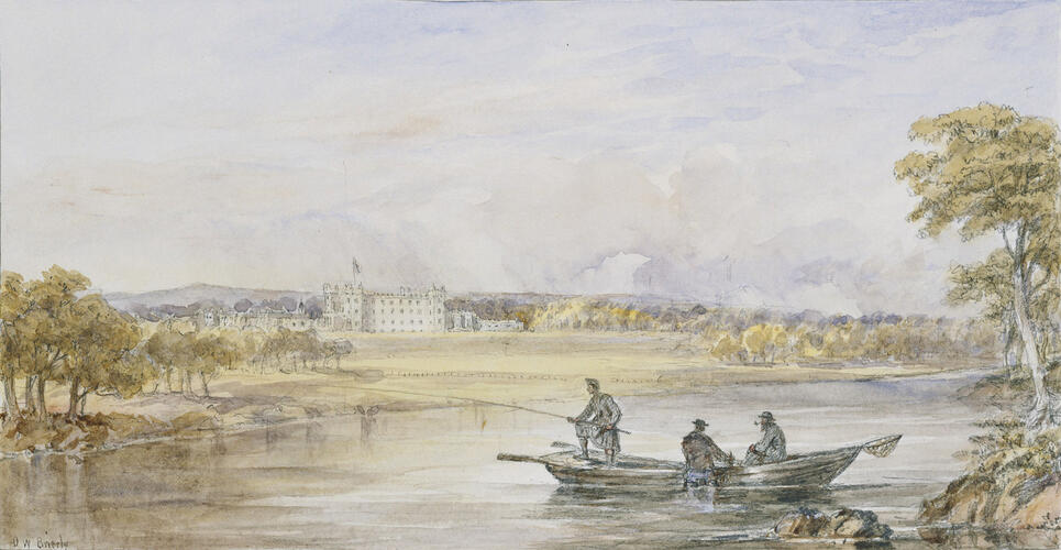 Fishing on the River Tweed at Floors Castle
