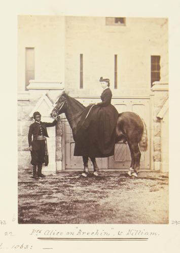 Princess Alice on 'Brechin', and William, Balmoral 1863 [Photographic Portraits Vol. 4/62 1861-1876]