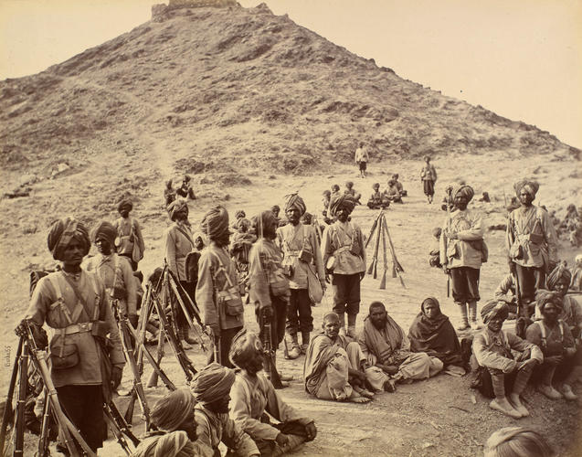 Afghan prisoners escorted by the 45th Sikh Regiment Afghan prisoners escorted by the 45th Sikh Regiment