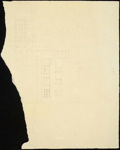 Buckingham House, Queen's Apartments, Queen's Dressing Room, No. 2f. (Part of wall plan) Buckingham House, Queen's Apartments, Queen's Dressing Room, No. 2f. (Part of wall plan)