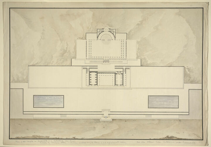 [Plan of the Temple in Praeneste (Palestrina, near Rome)]