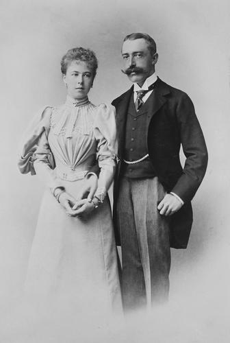 Princess Alexandra of Saxe-Coburg-Gotha and Prince Ernest of Hohenlohe-Langenburg, 1896 [in Portraits of Royal Children Vol. 43	1896-1897]