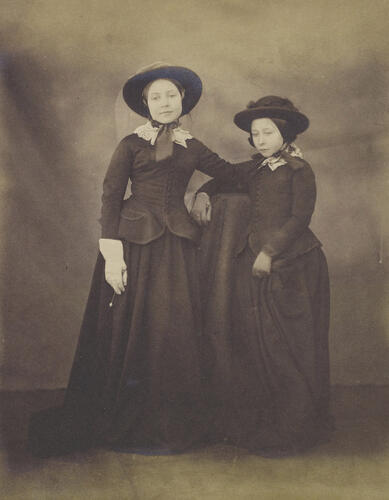 'Victoria, Princess Royal, and Princess Alice'; Victoria, Princess Royal, later Empress Friedrich (1840-1901) and Princess Alice, later Grand Duchess of Hesse (1843-78)