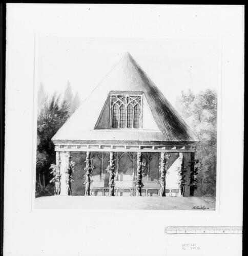 A design for a rustic summer house