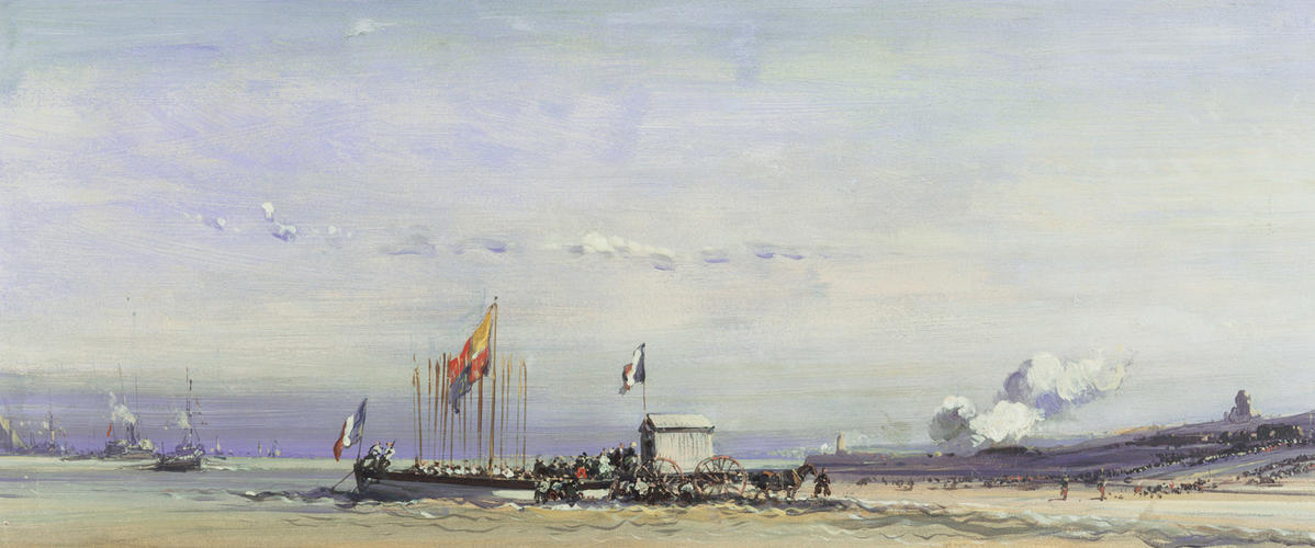 The Queen landing in France, Sept, 8th 1845