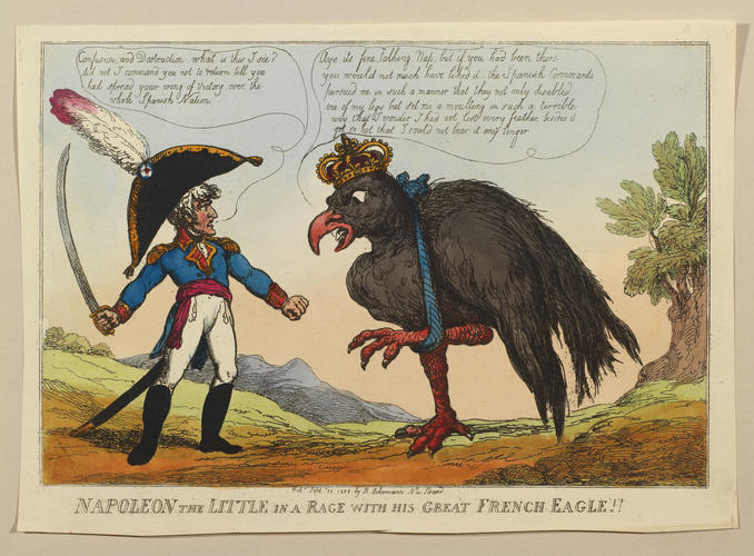 Napoleon the Little in a Rage with his Great French Eagle !!
