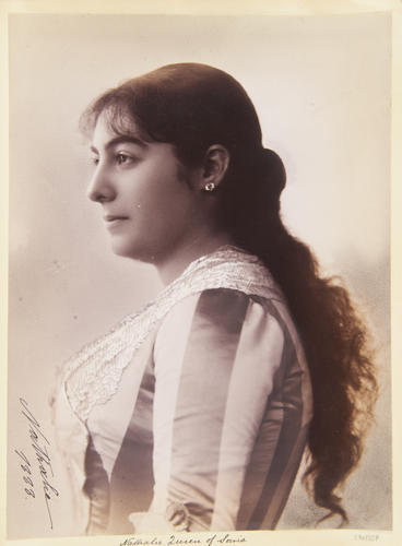 Nathalie Queen of Serbia, 1888. [Album: Photographic Portraits vol. 5/63 1875-1889]