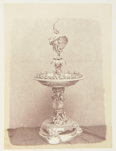 'Large centre-piece in silver' 'Large centre-piece in silver'
