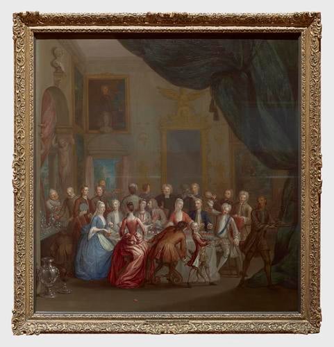 Frame for RCIN 403539, Laroon the Younger, Dinner Party