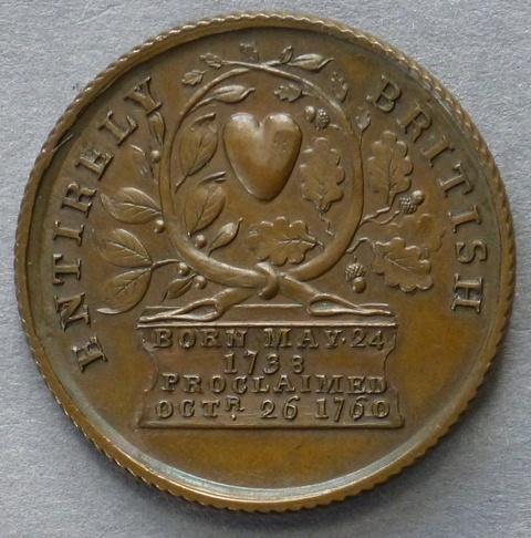 Medal commemorating the Accession of George III