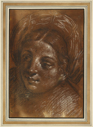 The head of a young woman with a turban