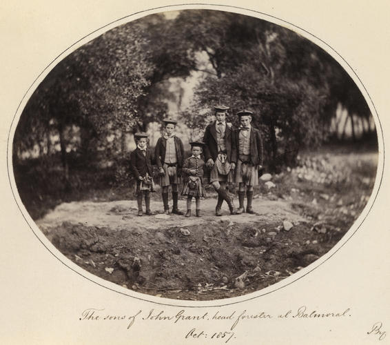 'The sons of John Grant, head forester at Balmoral'