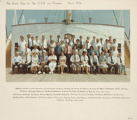 State Visit to the U. S. A. and Canada, Group Portrait of Royal Household