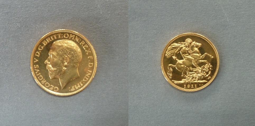 George V proof sovereign George V proof sovereign