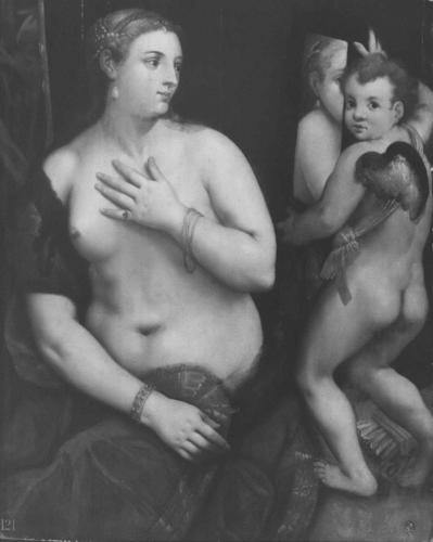 Venus and Cupid with a Mirror