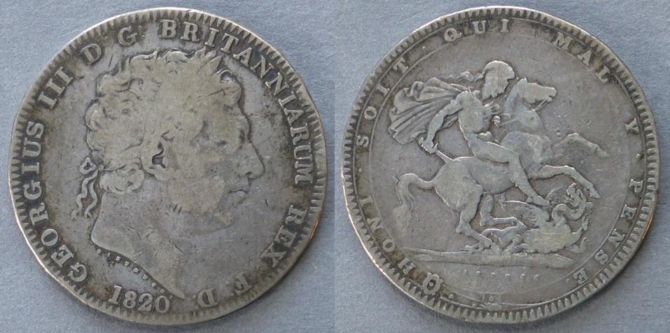 Great Britain. George III crown, (silver with reverse in multicoloured enamel) Great Britain. George III crown, (silver with reverse in multicoloured enamel)