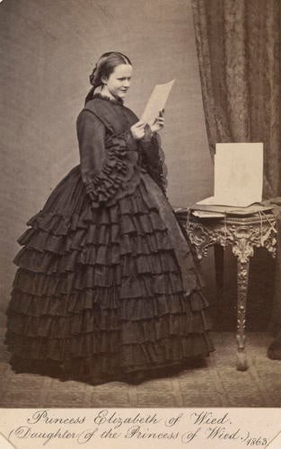 Princess Elisabeth, Queen of Romania (1843-1916), when Princess Elisabeth of Wied Princess Elisabeth, Queen of Romania (1843-1916), when Princess Elisabeth of Wied