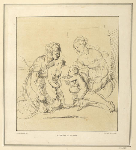 Study for the Virgin and Child with the Infant Baptist and St Elizabeth