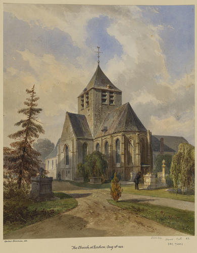 Laeken: the church and churchyard of Notre-Dame