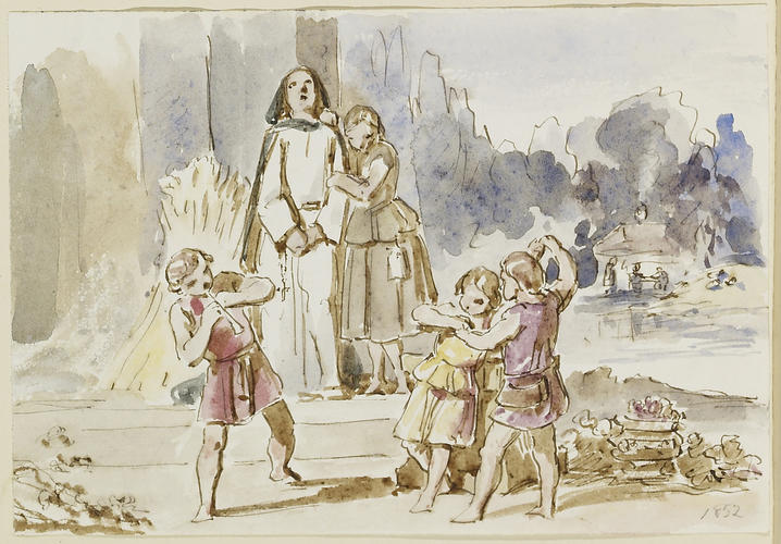 Royal children tableaux, illustrating John Milton's L'Allegro and Il Penseroso, 1852 Royal children tableaux, illustrating John Milton's L'Allegro and Il Penseroso, 1852