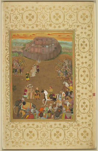 Master: Padshahnamah پادشاهنامه (The Book of Emperors) ‎‎
Item: The Surrender of the fort at Udgir to Khan Dawran (October 1636)