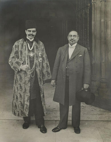 The Aga Khan and Sir Mancherjee Bhownaggree, 1902 The Aga Khan and Sir Mancherjee Bhownaggree, 1902