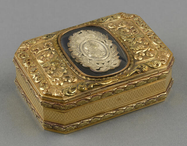 Snuff box with profile of George III (1738-1820)