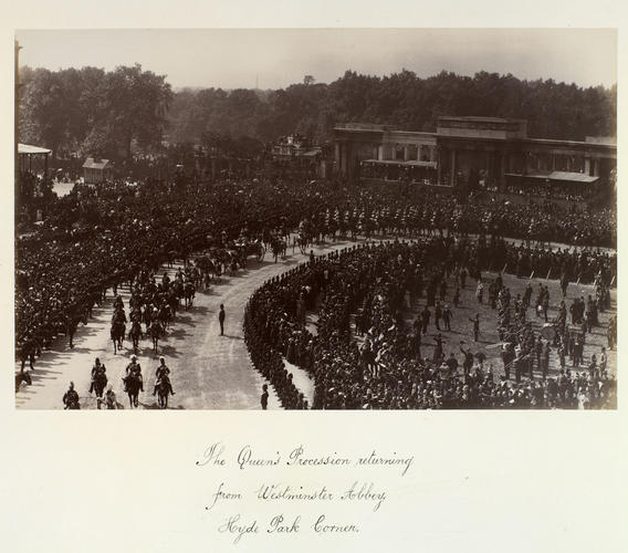 Queen Victoria's Jubilee Procession at Hyde Park Corner