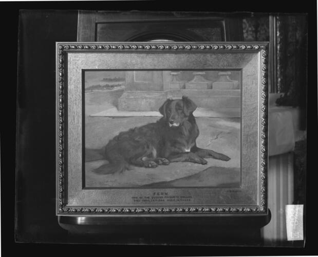 A glass plate negative of a painting of Prince Henry of Battenberg A glass plate negative of a painting of Prince Henry of Battenberg