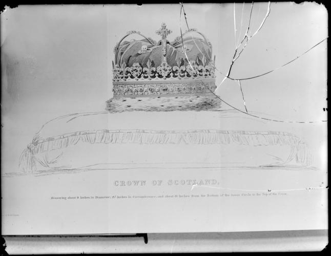 Glass plate negative of an engraving Glass plate negative of an engraving