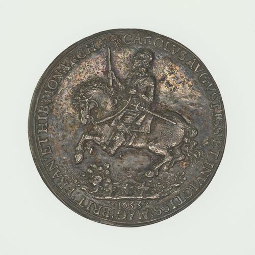 Medal commemorating the return of King Charles I to London after his Coronation in Scotland Medal commemorating the return of King Charles I to London after his Coronation in Scotland