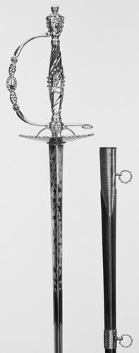 Small sword and scabbard