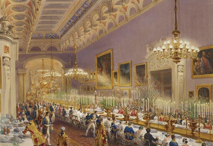 The banquet for Prince Leopold's christening, 28 June 1853