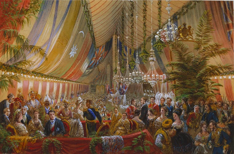 Ball held on board HMS Galatea at Calcutta, 4 January 1870
