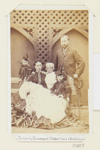 The Prince and Princess of Wales, and their children The Prince and Princess of Wales, and their children