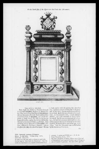 Tomb of Gertrude, Countess of Kingston Tomb of Gertrude, Countess of Kingston