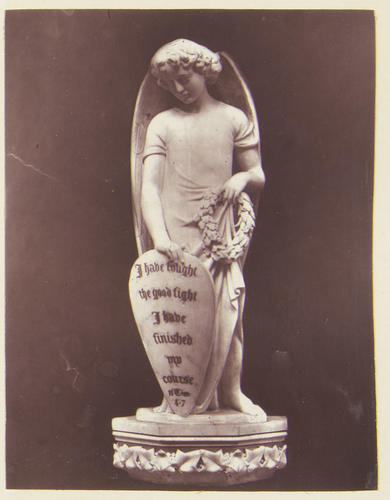 Angel: A figure in the niche of Albert, Prince Consort's Cenotaph, Albert Memorial Chapel, Windsor