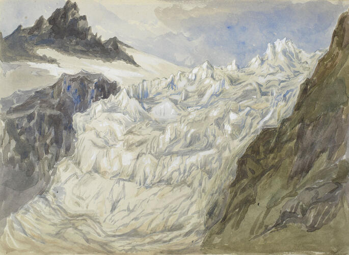 Upper part of the Rhone Glacier