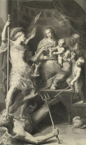The Madonna with St Michael The Madonna with St Michael
