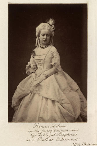 Princess Helena (1846-1923) in costume for a Fancy Ball at Claremont, 1865