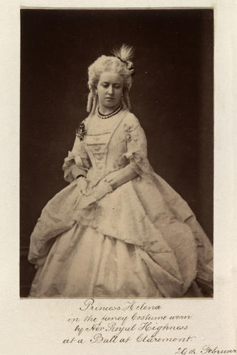 Princess Helena (1846-1923) in costume for a Fancy Ball at Claremont, 1865 Princess Helena (1846-1923) in costume for a Fancy Ball at Claremont, 1865