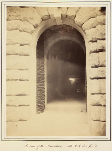 'Interior of the Mausoleum, with H. R. H. 's Tomb'