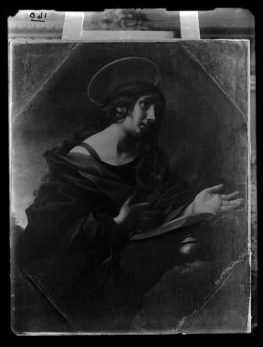 Glass Plate Negative of The Penitent Magdalen
